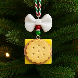 Lunchable Sandwich Christmas Ornament – Handmade Meat, Cheese & Cracker Lunch